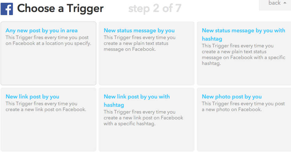 Facebook Triggers